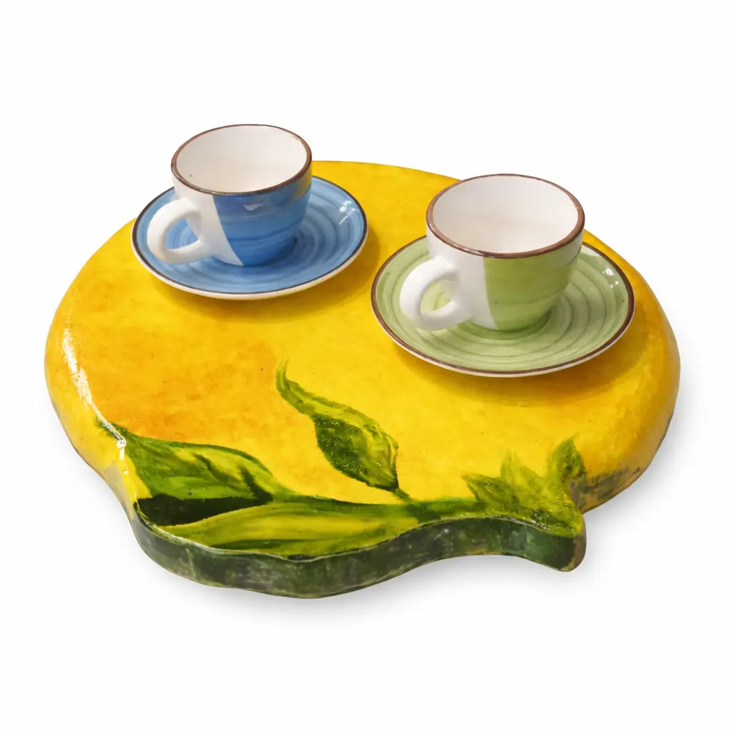 Vassoio Artigianale “Limone di Sicilia” – dipinto a mano
